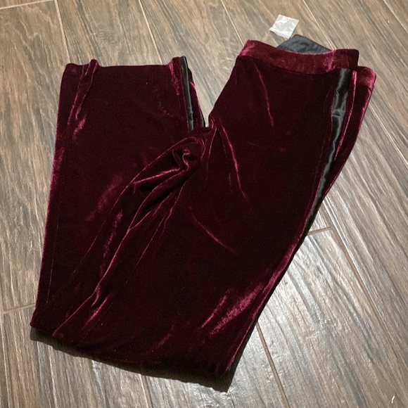 Venus velvet with satin tuxedo style dressy pants - Picture 8 of 8